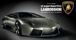 Arma y maneja el Superdeportivo Lamborghini RC – Planeta DeAgostini Lamborghini RC Arma y maneja el Lamborghini Reventón a radio-control con motor de gasolina a escala 1/10. Esta es una colección clásica de Planeta DeAgostini y de Altaya, según los distintos países donde fue lanzada. Consta de un total de 75 entregas, aquí una diferencia con la que fue lanzada en España ya que allí fueron 65 entregas. La colección está compuesta por un fascículo y diferentes piezas para completar el montaje de esta réplica de radio control.