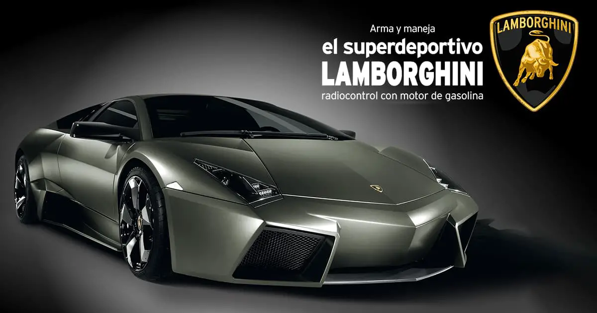 Arma y maneja el Lamborghini Reventón a radio-control con motor de gasolina