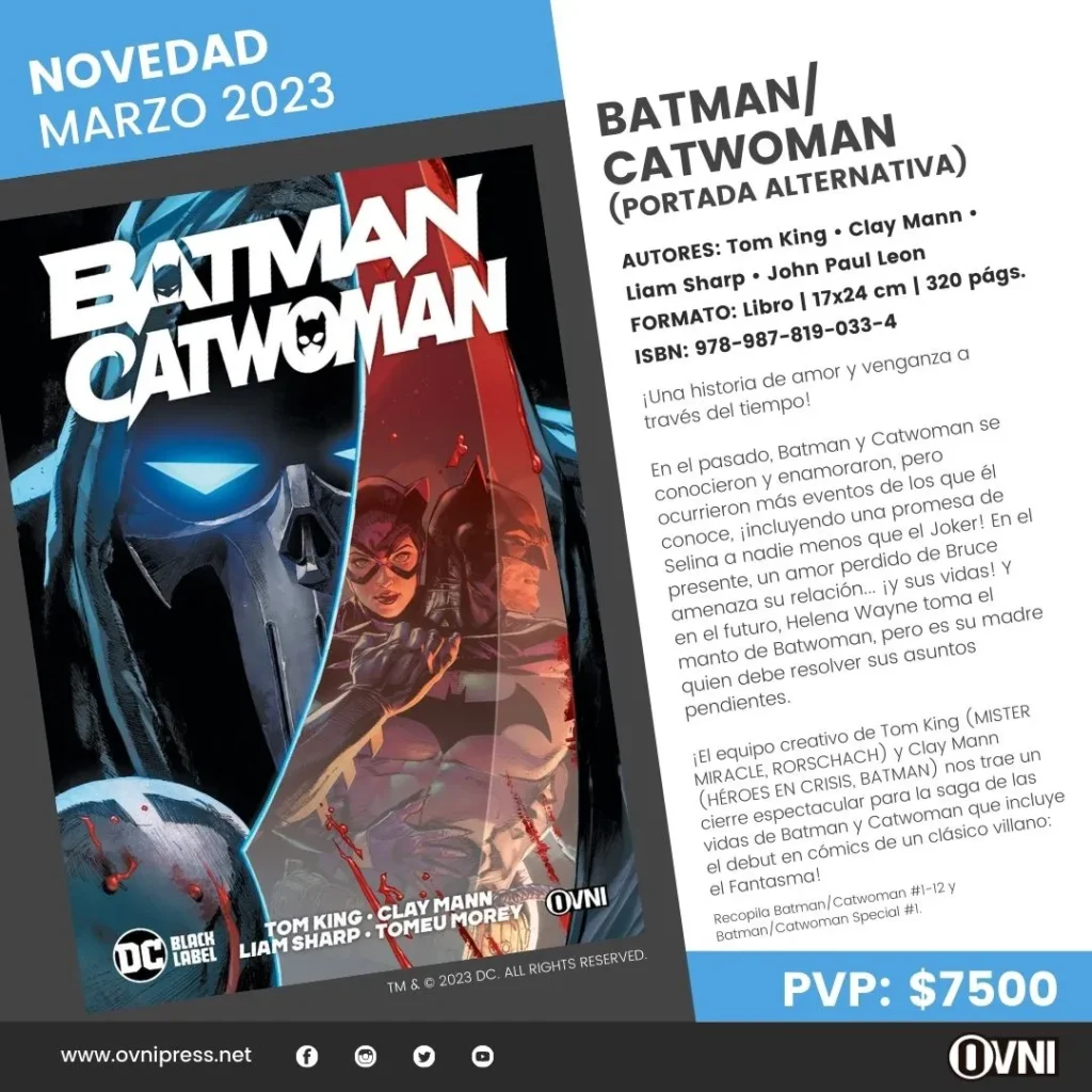 Anuncio Batman Catwoman Portada Alternativa