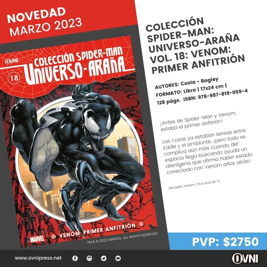 Anuncio Coleccion Spiderman Universo Arana 18 Venom Primer Anfitrion