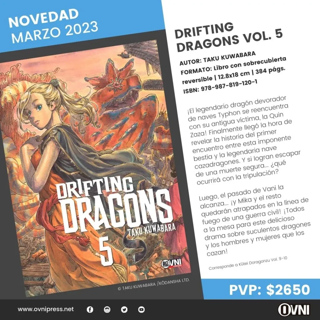 Anuncio Drifting Dragons 5