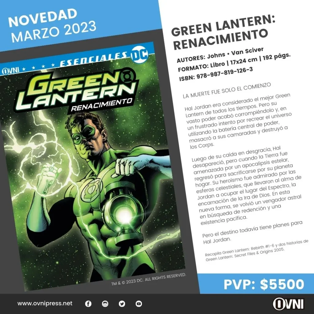 Anuncio Green Lantern Renacimiento