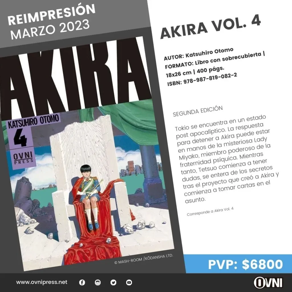 Anuncio Reimpresion de Akira 4