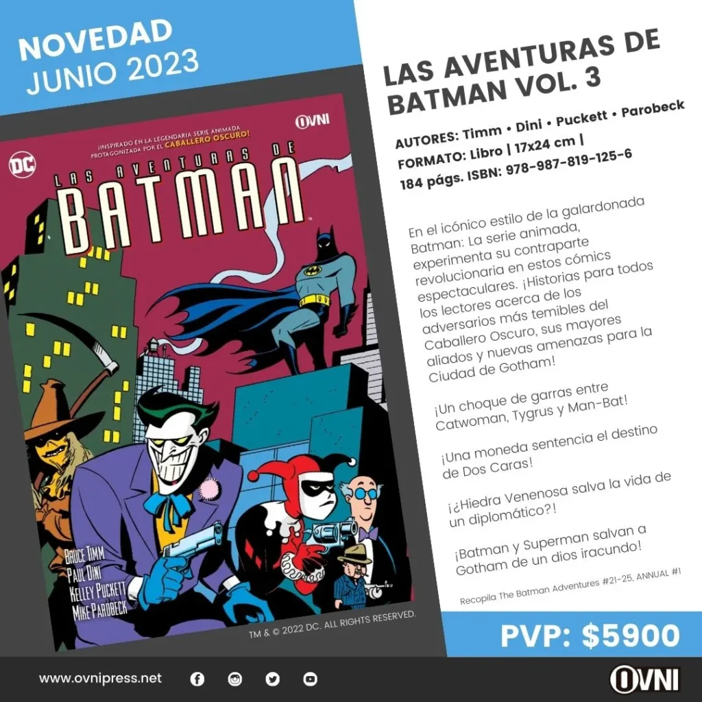 Anuncio Las Aventuras de Batman Vol. 3