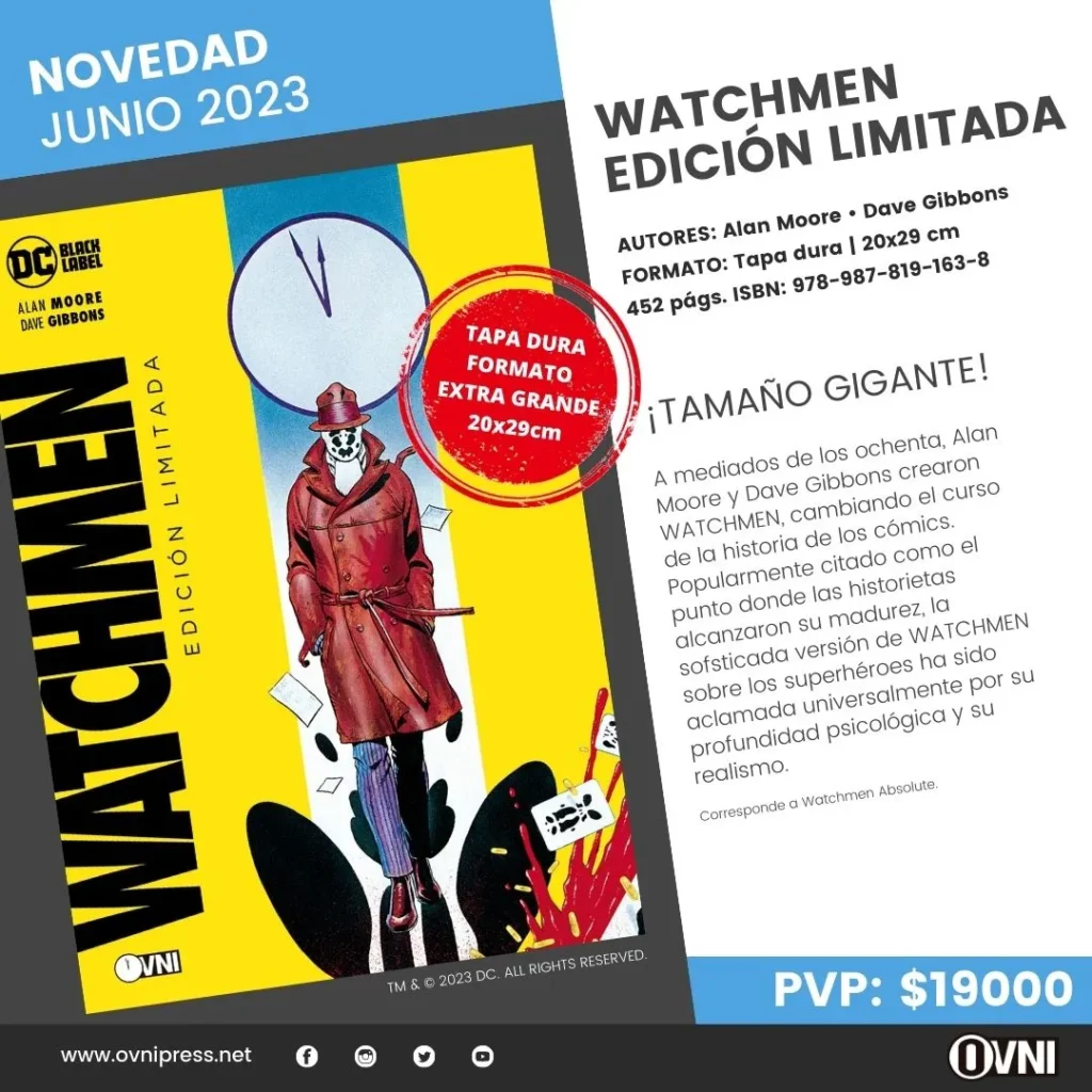 Anuncio Watchmen Absoluta Edicion Limitada