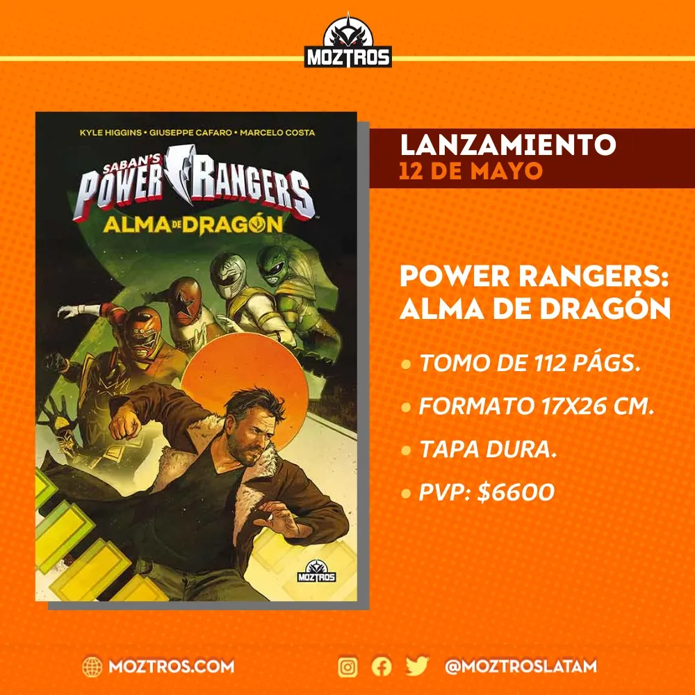 Lanzamiento Power Rangers Alma de Dragon