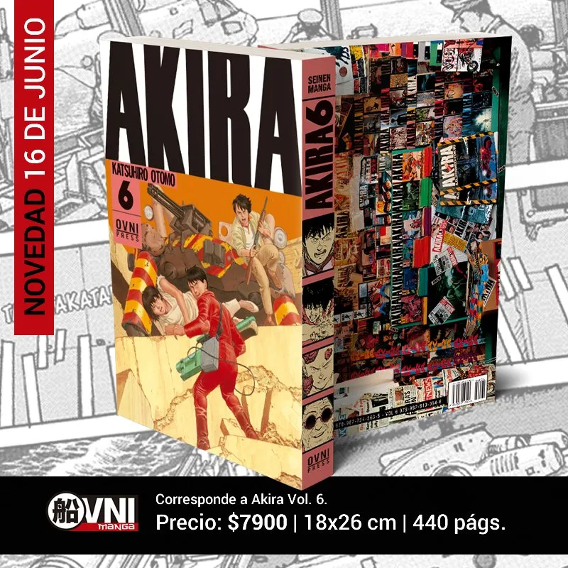 Lanzamiento Reedicion Akira Vol. 6
