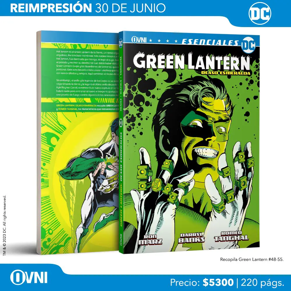 Lanzamiento Reedicion Green Lantern Ocaso Esmeralda