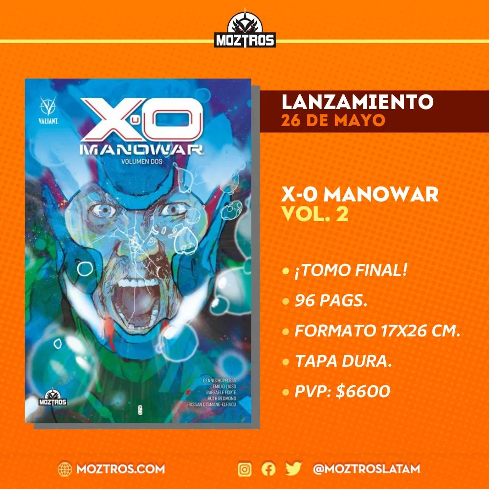 Lanzamiento X O Manowar Vol. 2 final