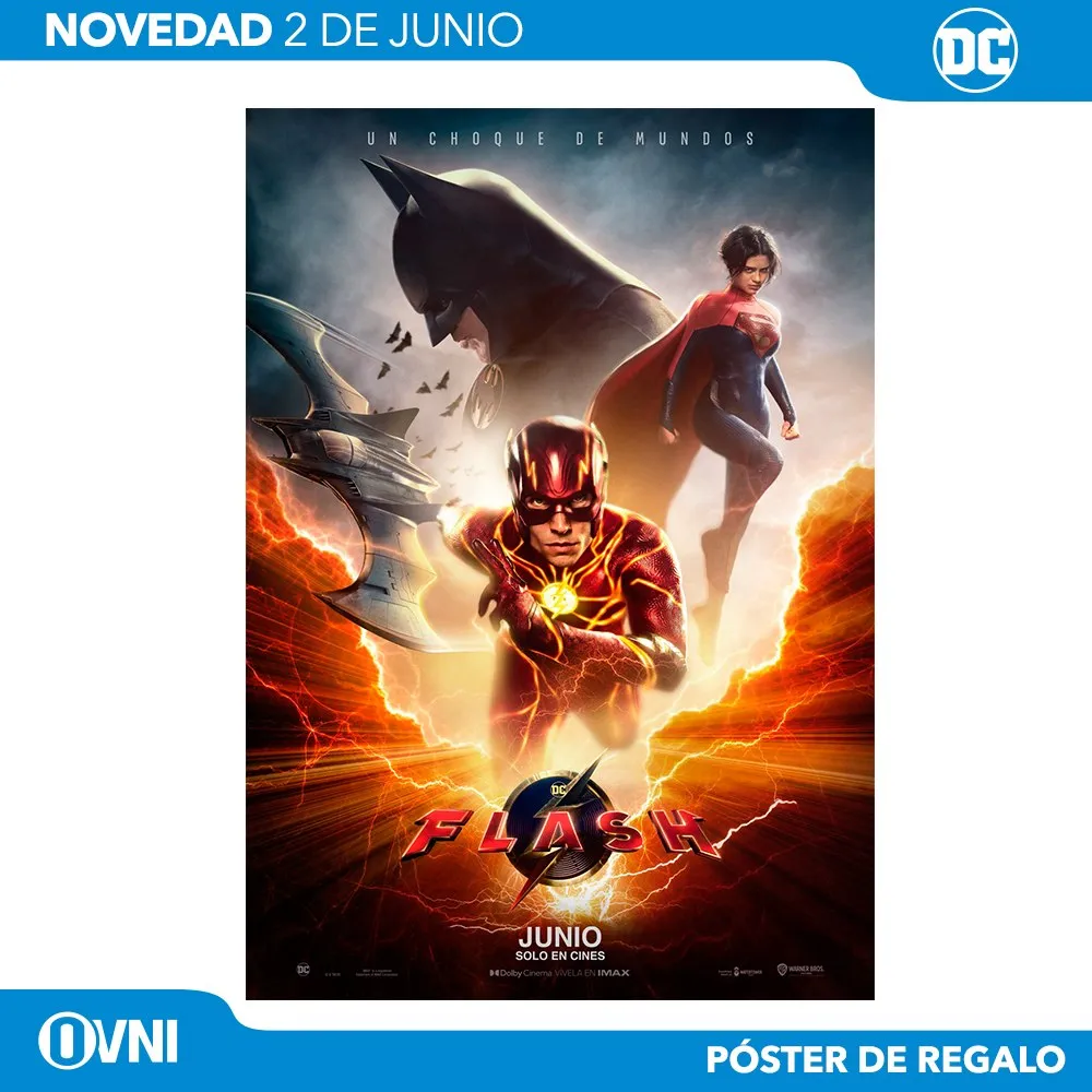 Poster oficial de la pelicula Flashpoint que acompana a Flash El Hombre mas Rapido del Mundo