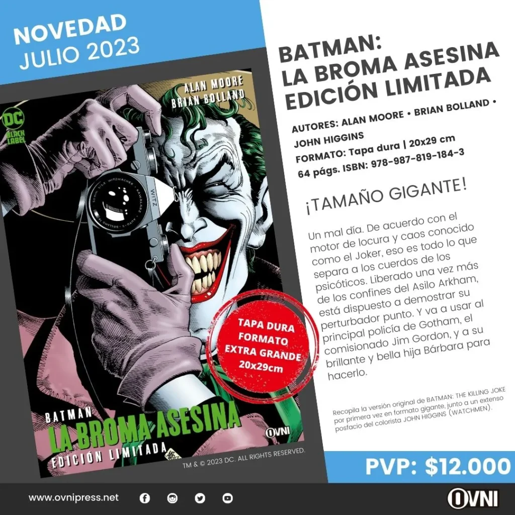 Anuncio Batman La Broma Asesina Edicion Limitada