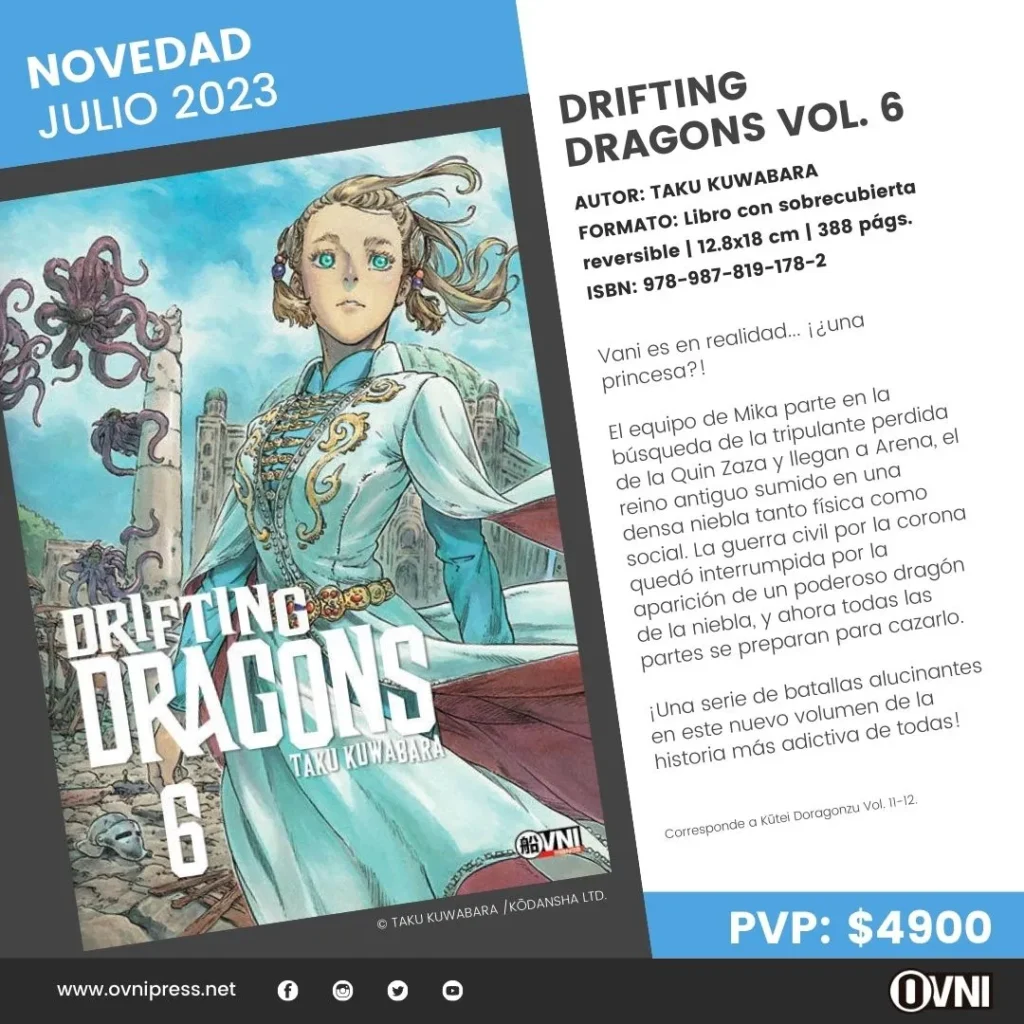 Anuncio Drifting Dragons 6