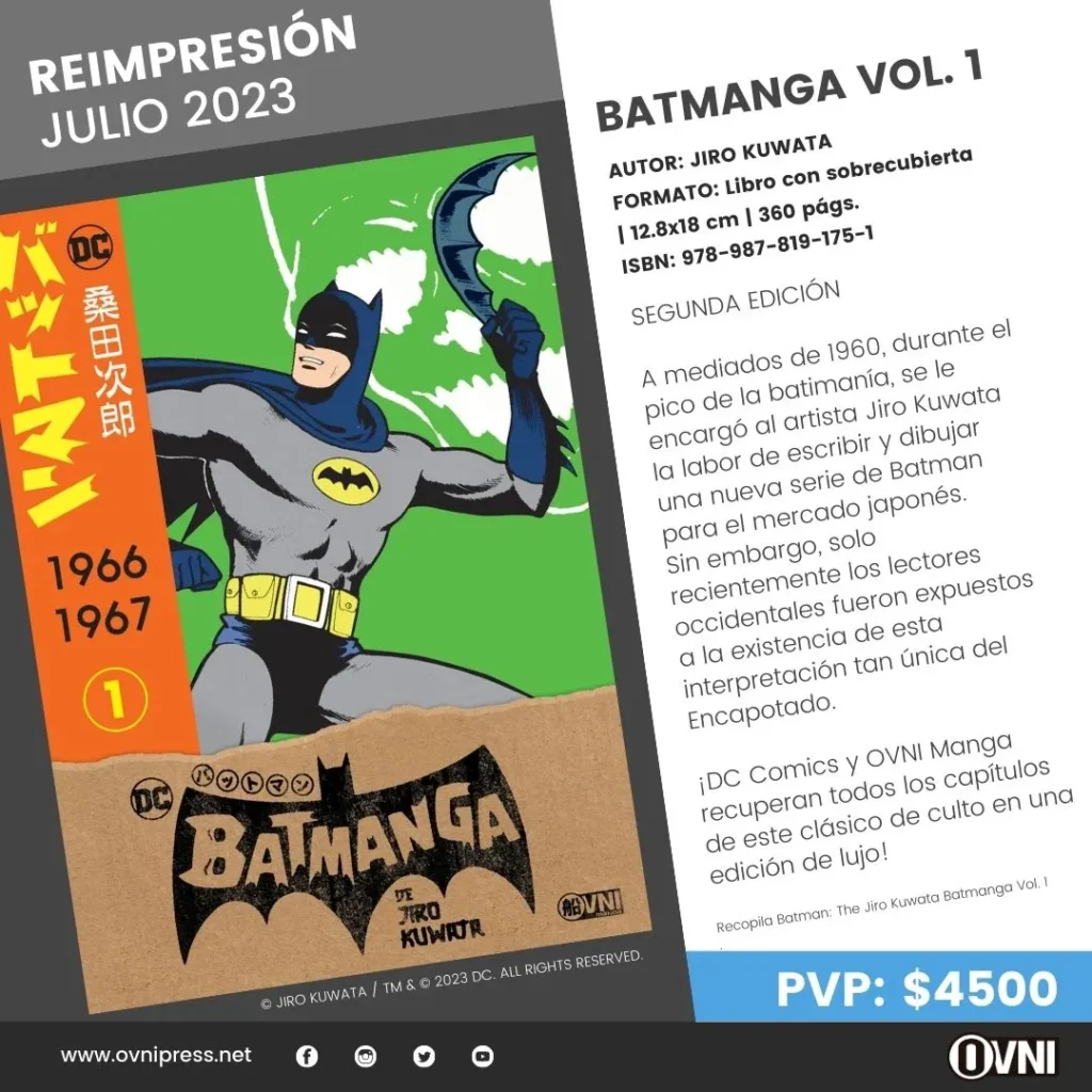 Anuncio Reedicion Batmanga Vol 1