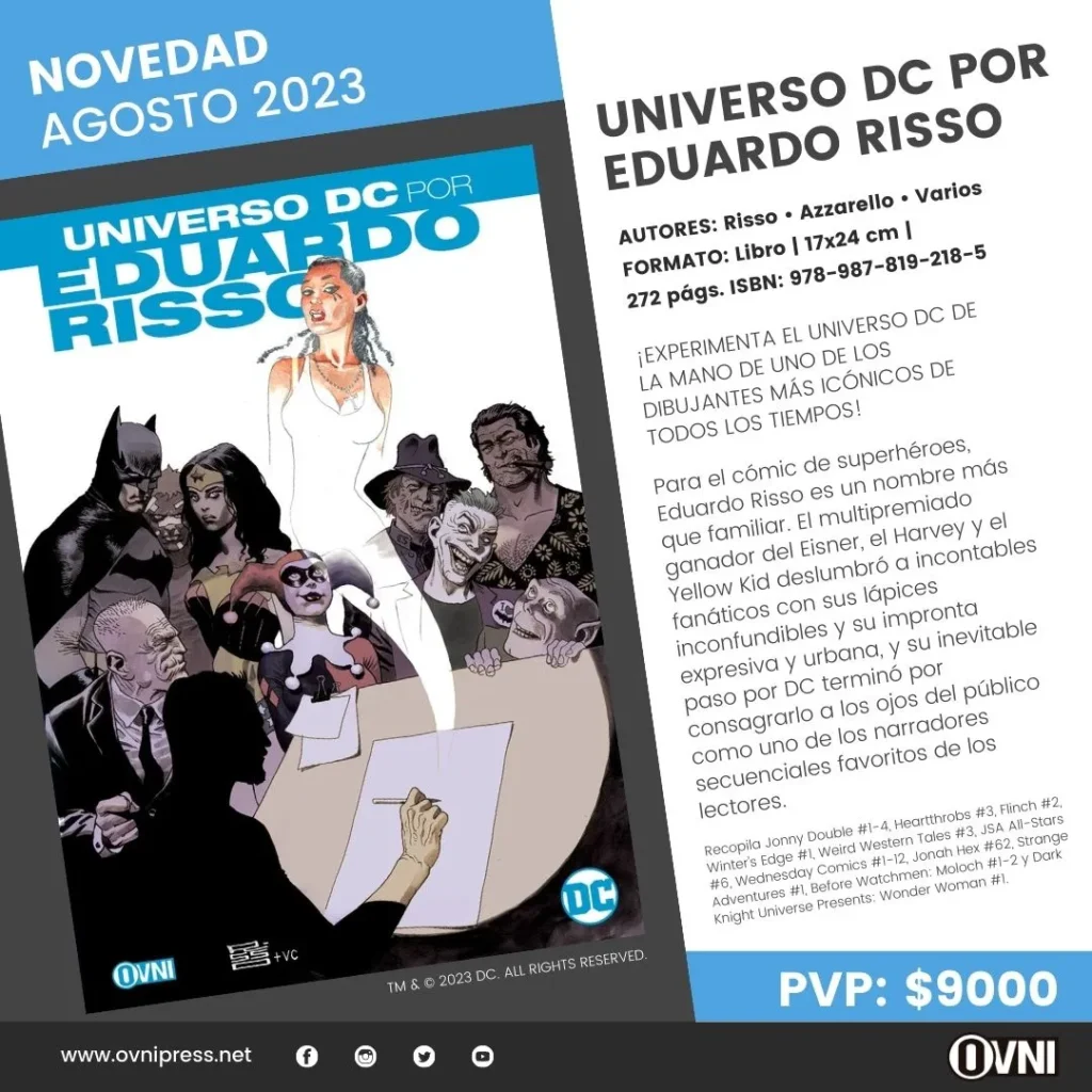 Anuncio Universo DC por Eduardo Risso