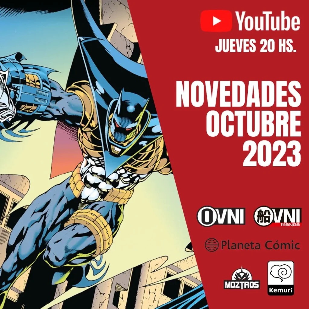 Anuncios/Lanzamientos de Ovni Press/Ovni Manga/Moztros Latam/Planeta Cómic/Kemuri Ediciones de Octubre de 2023