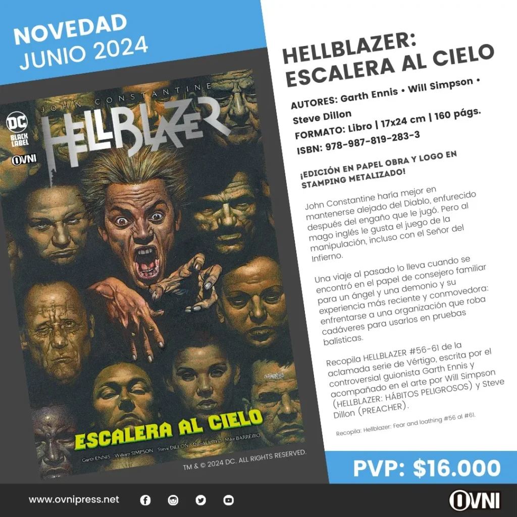 Anuncio Hellblazer Escalera al Cielo