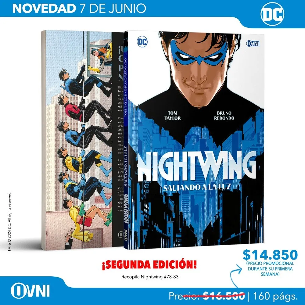 Lanzamiento Reedicion Nightwing Vol 1 Saltando a la Luz