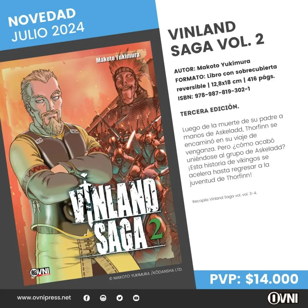 Anuncio Reedicion Vinland Saga 2