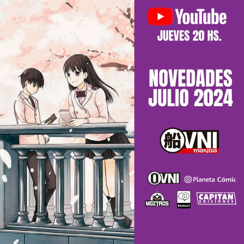 Anuncios y Novedades de Julio de 2024 de Ovni Manga