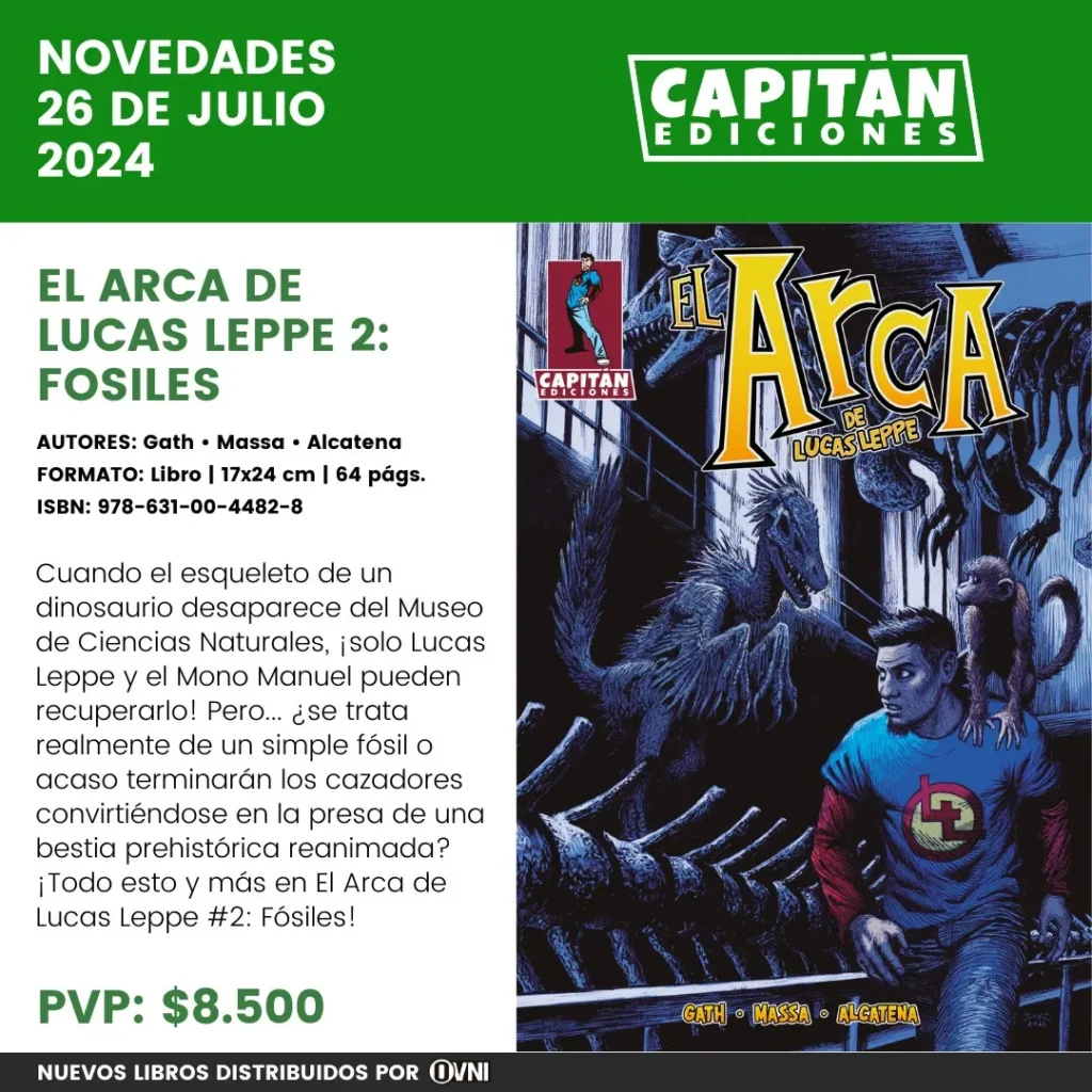 Lanzamiento El Arca de Lucas Leppe 2 Fosiles