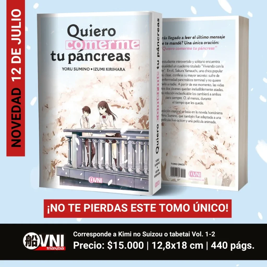 Lanzamiento Quiero Comerme Tu Pancreas Tomo Unico