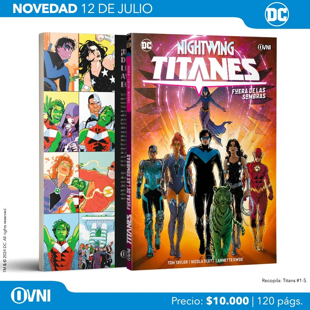 Lanzamiento Titanes Vol 1 Fuera de las Sombras