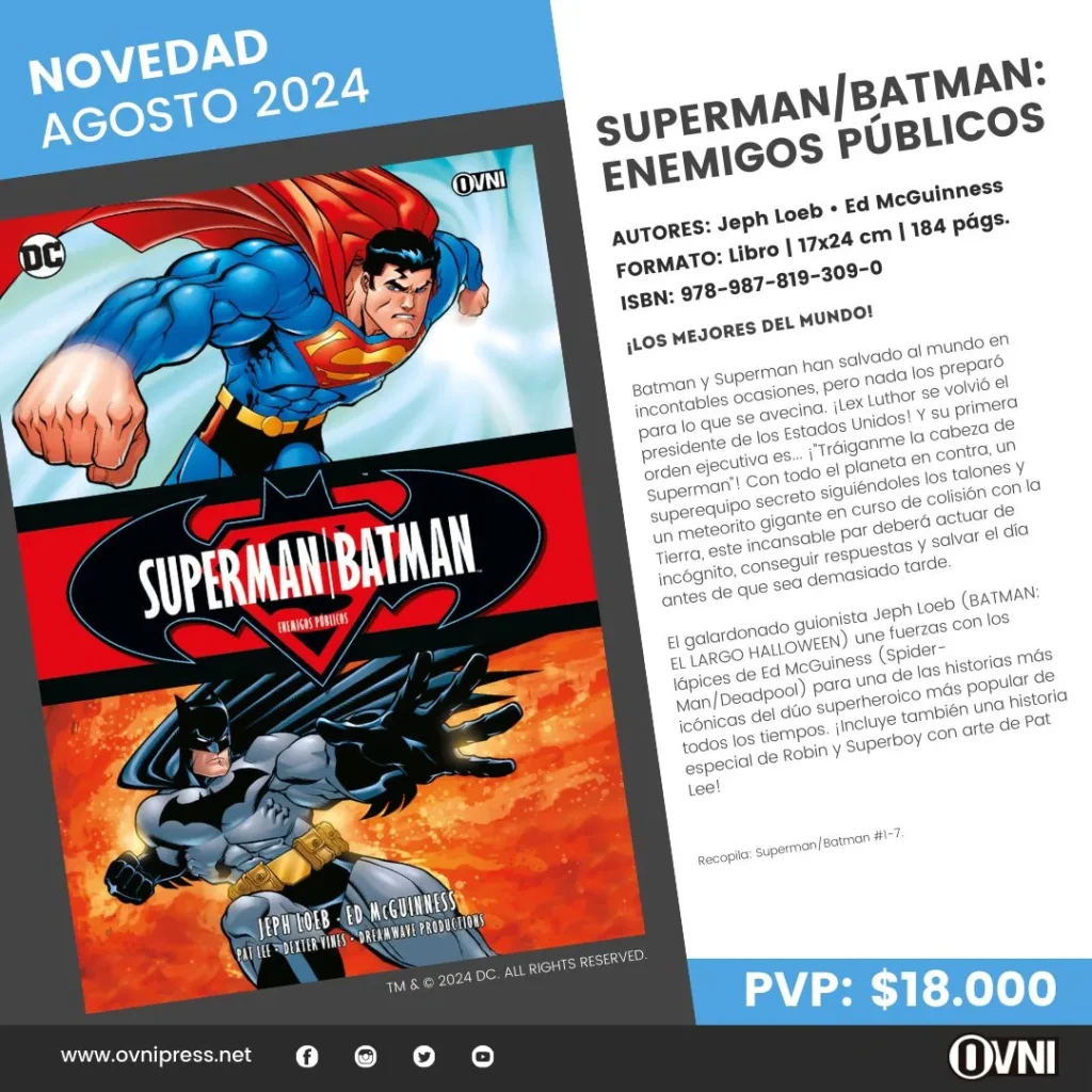 Anuncio Bastman Superman Enemigos Publicos