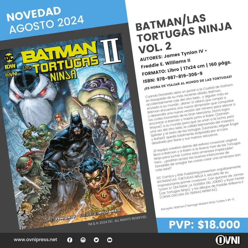 Anuncio Batman Vs Tortugas Vol. 2