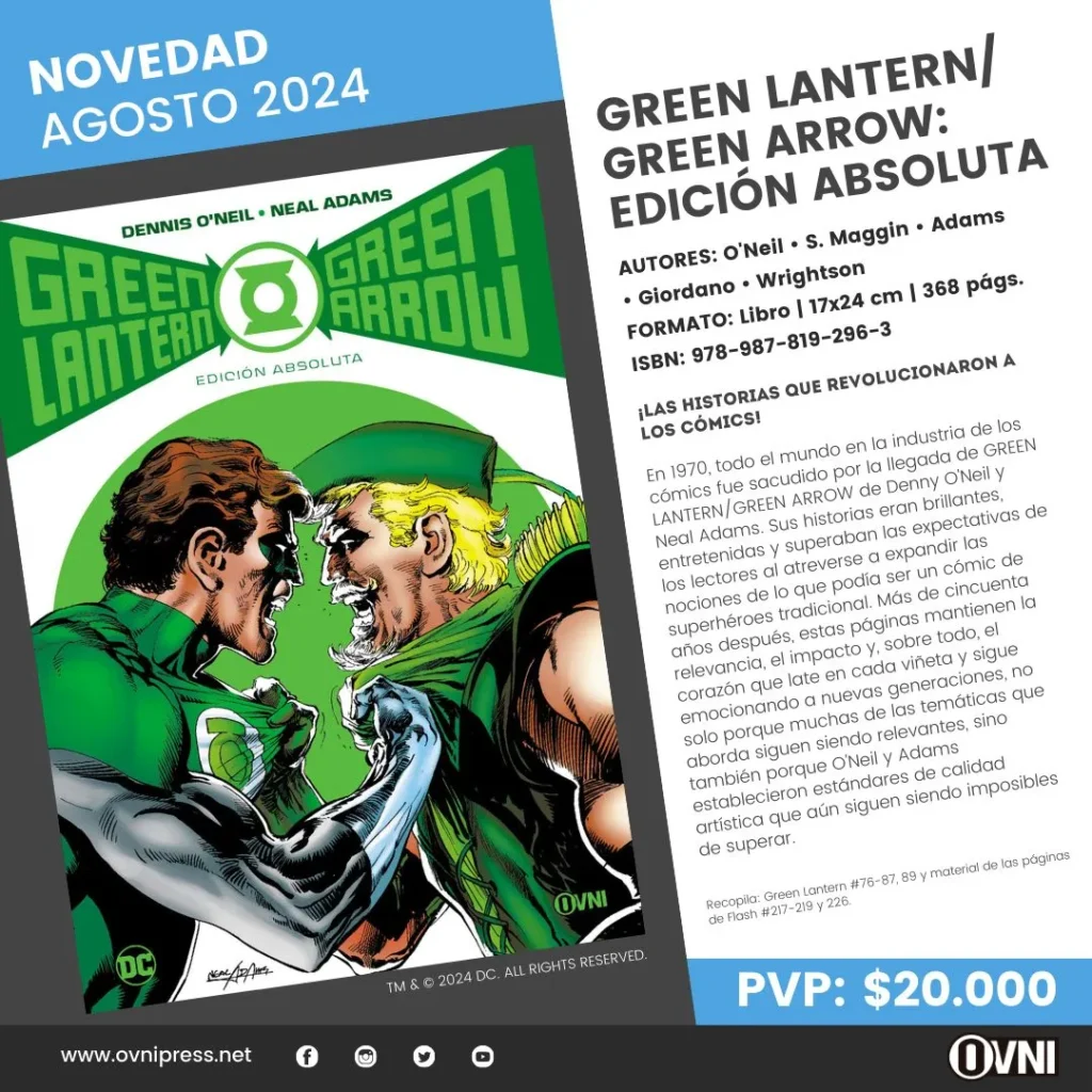 Anuncio Green Lantern Green Arrow Edicion Absoluta