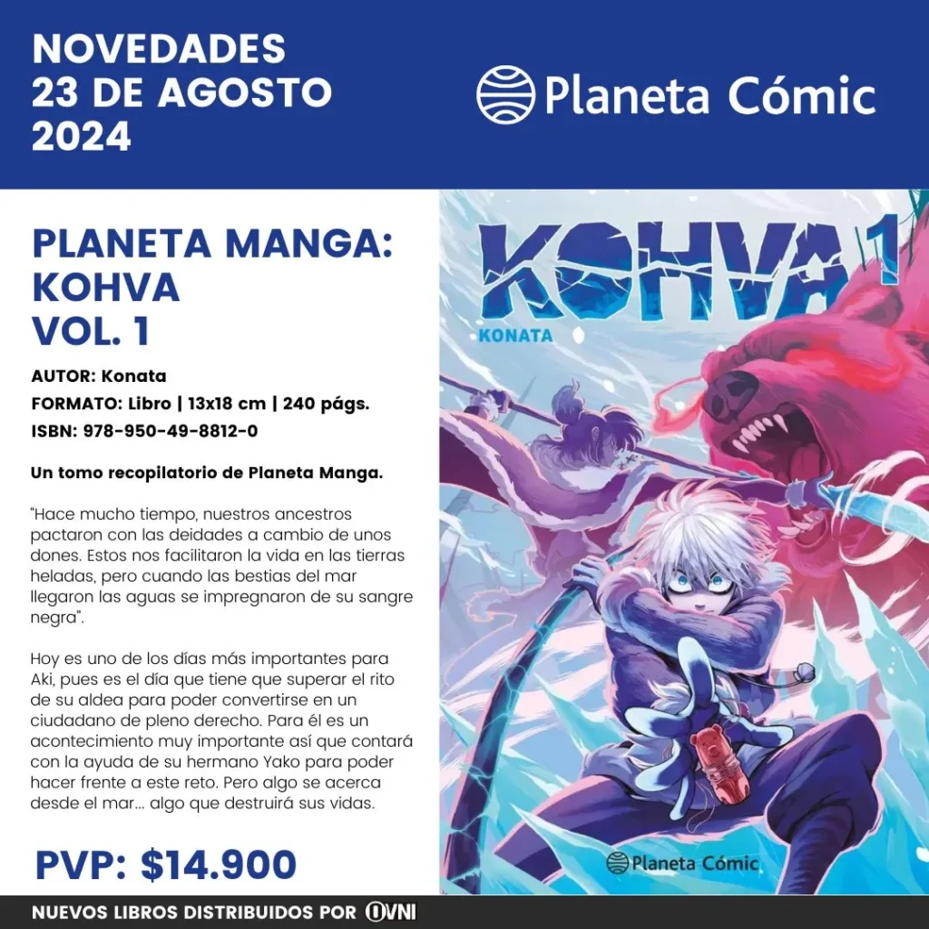 Lanzamiento Planeta Manga Kohva Vol 1