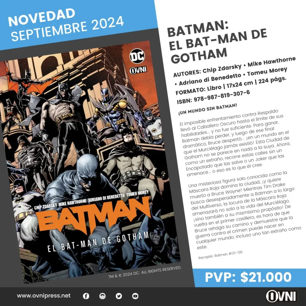 Anuncio Batman Bat Man de Gotham