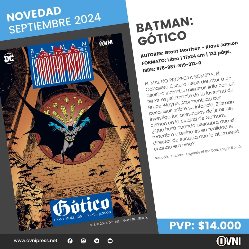 Anuncio Batman Gotico Leyendas del Caballero Oscuro