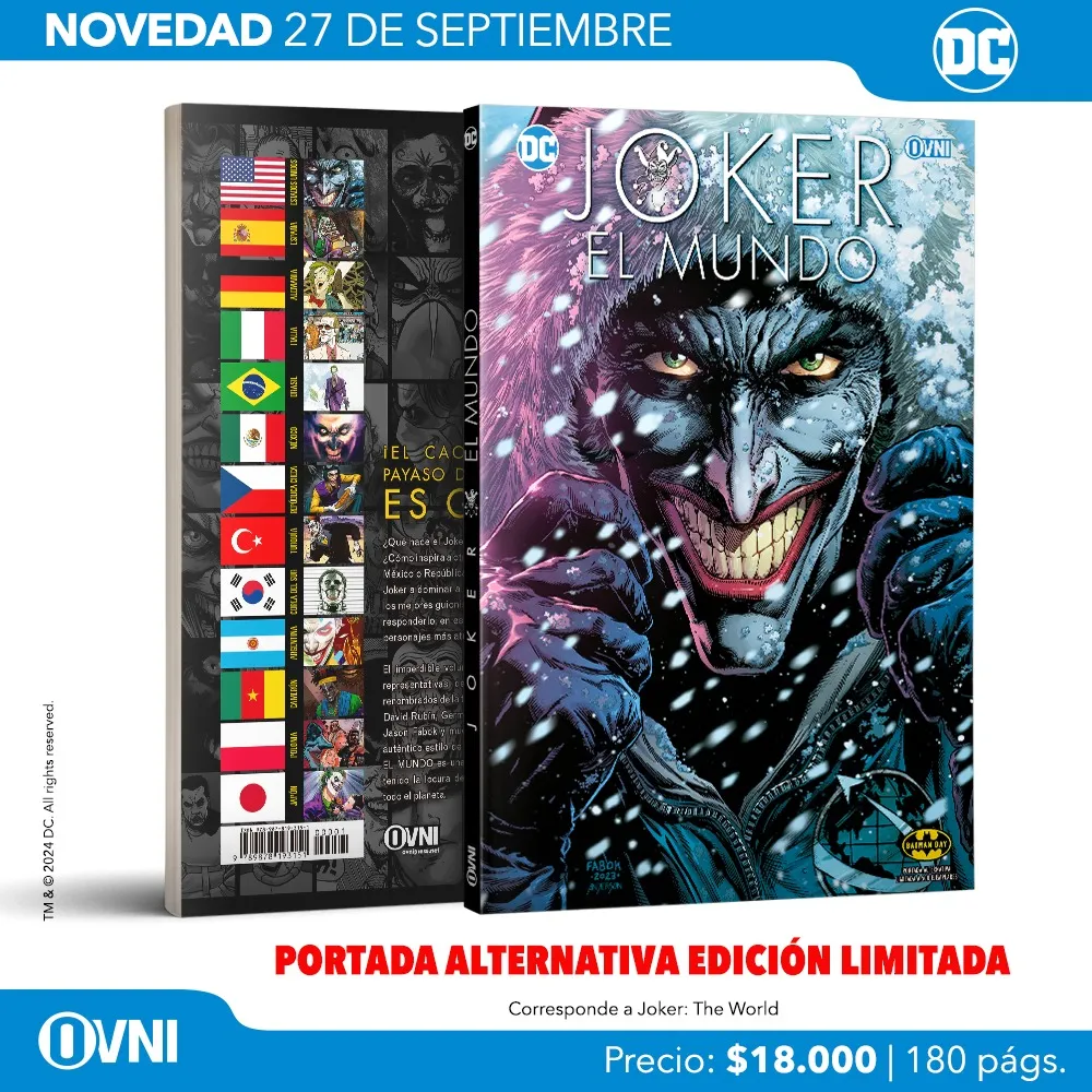 Lanzamiento Joker El Mundo Portada Alternativa