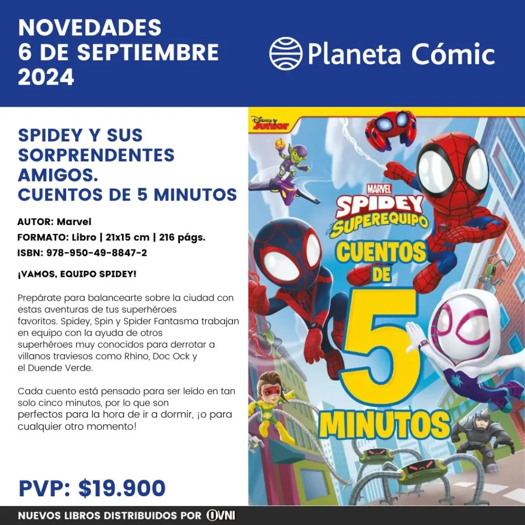 Lanzamiento Spidey y sus Sorprendentes Amigos Cuentos de 5 Minutos