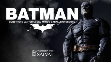 Figura de acción de Batman construida a partir de "El Caballero Oscuro" de Salvat