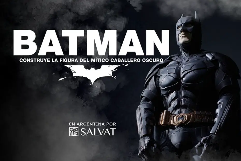 Figura de acción de Batman construida a partir de "El Caballero Oscuro" de Salvat