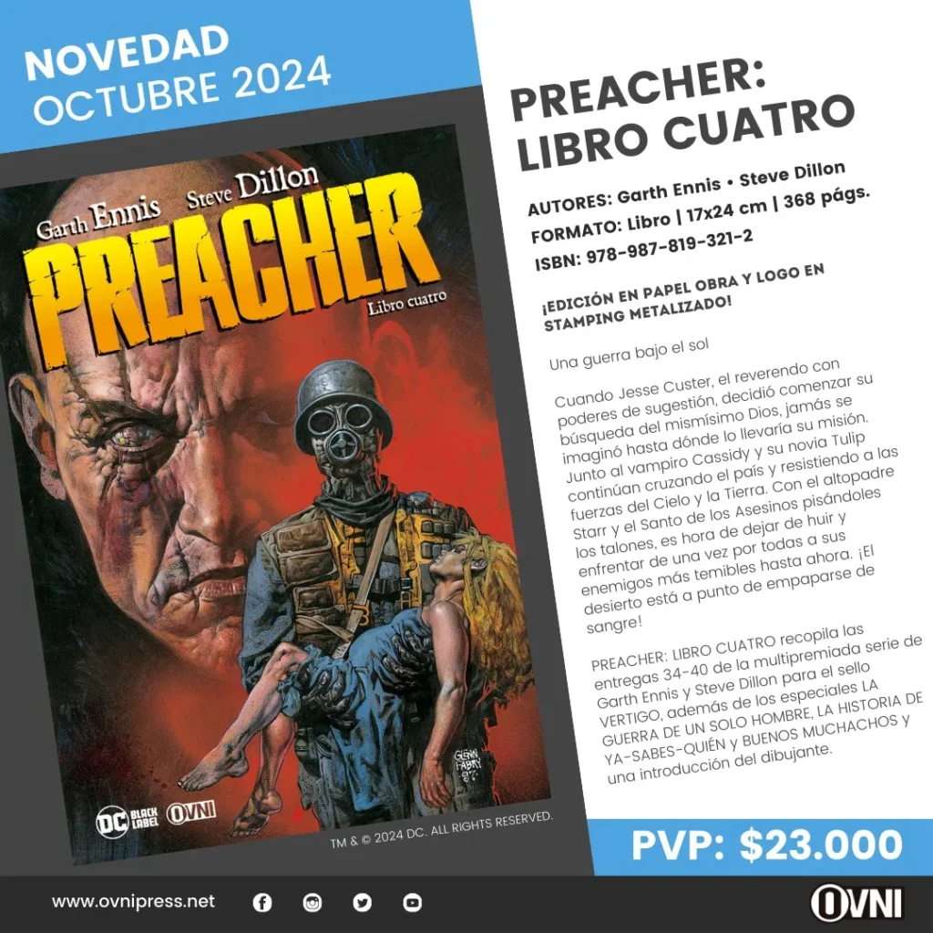 Anuncio Preacher Libro Cuatro