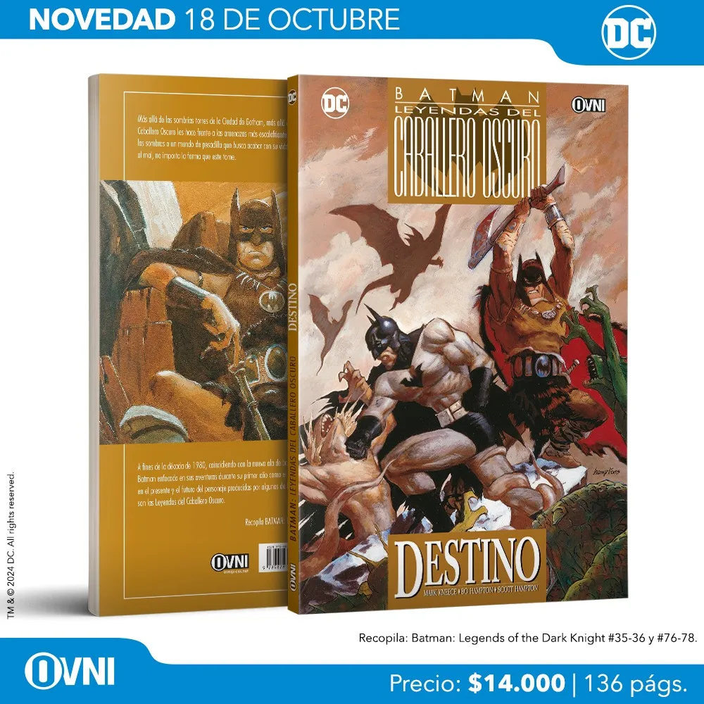 Lanzamiento Batman Destino Leyendas del Caballero Oscuro