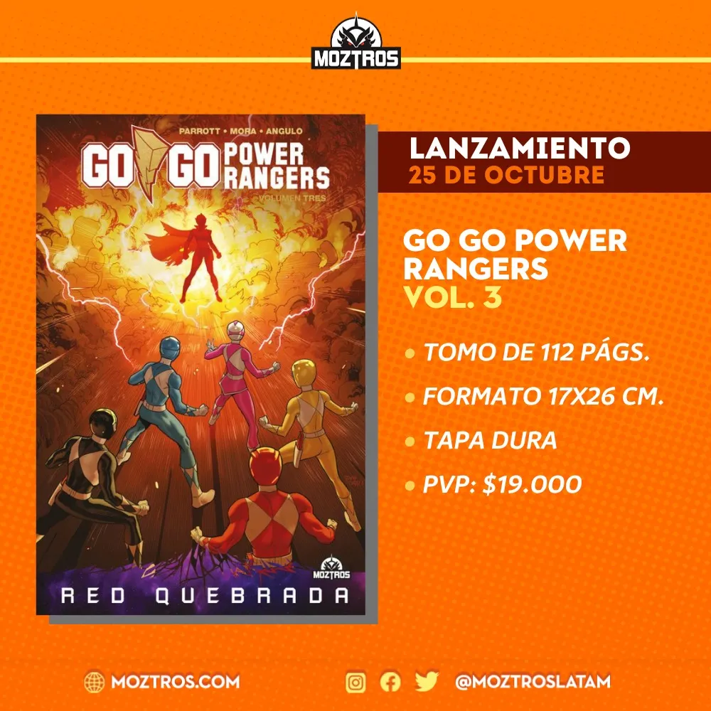 Lanzamiento Go Go Power Rangers Vol. 3 Red Quevbrada