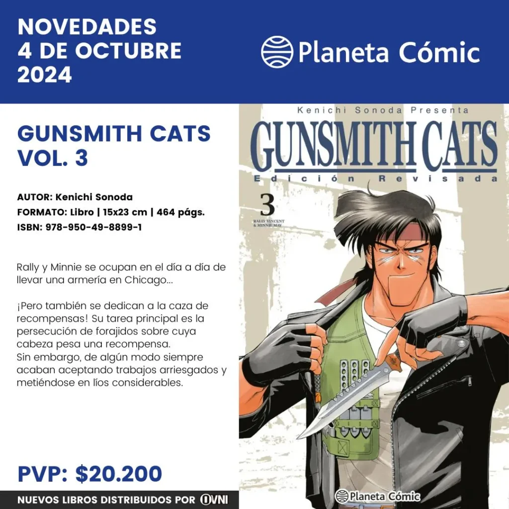 Lanzamiento Gunsmith Cats Vol. 3