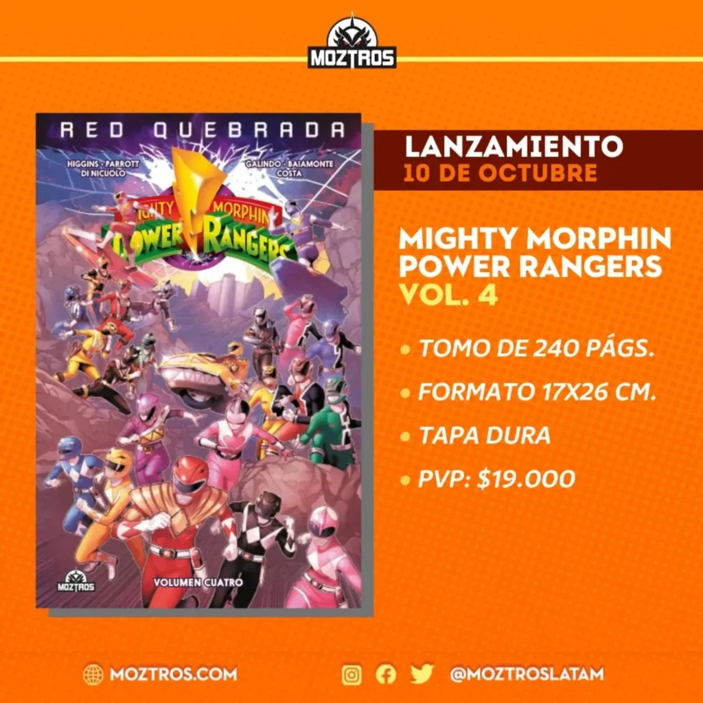 Lanzamiento Power Rangers Volumen Cuatro