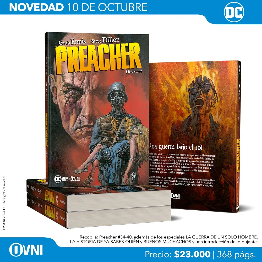 Lanzamiento Preacher Libro Cuatro