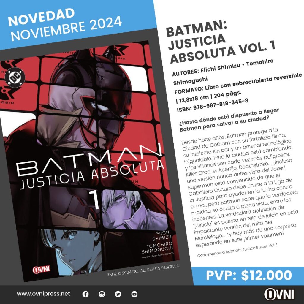 Anuncio Batman Justicia Absoluta Vol. 1