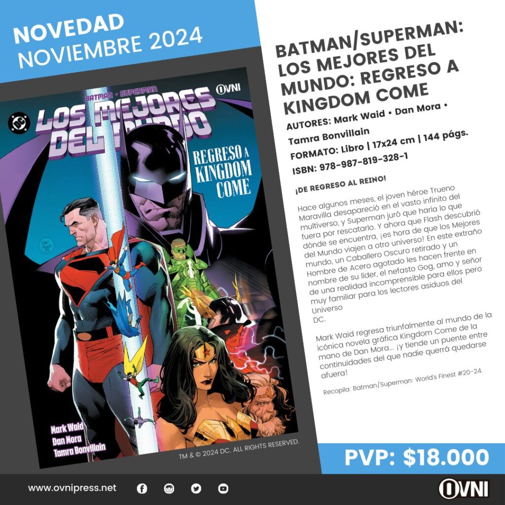 Anuncio Batman Superman Los Mejores del Mundo Vol. 4 Regrso a Kingdome Come