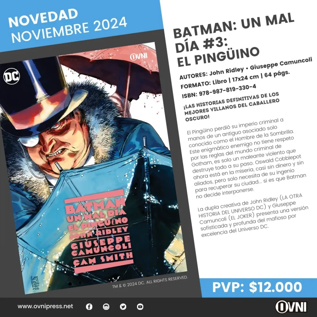 Anuncio Batman Un Mal Dia Vol. 3 El Pinguino