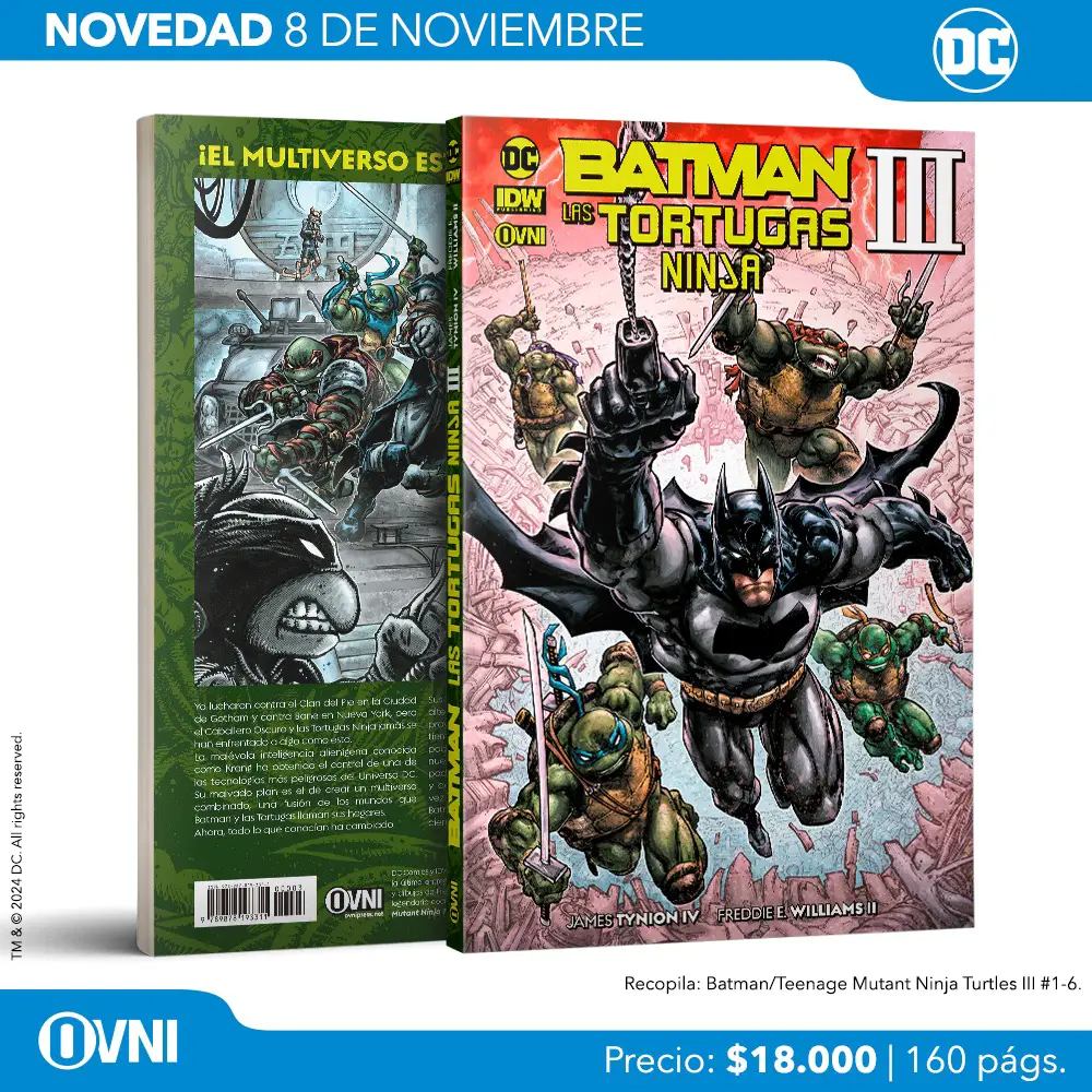 Lanzamiento Batman Tortugas Ninjas Vol. 3