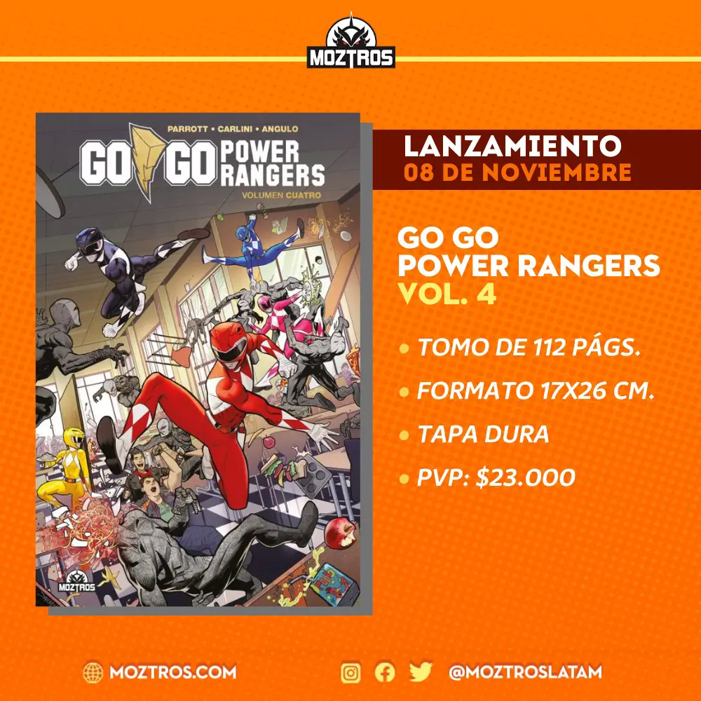 Lanzamiento Go Go Power Rangers Vol. 4