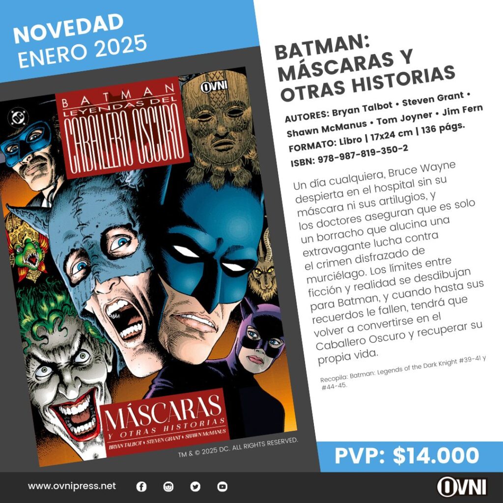 Anuncio Batman Mascaras Leyendas del Caballero Oscuro