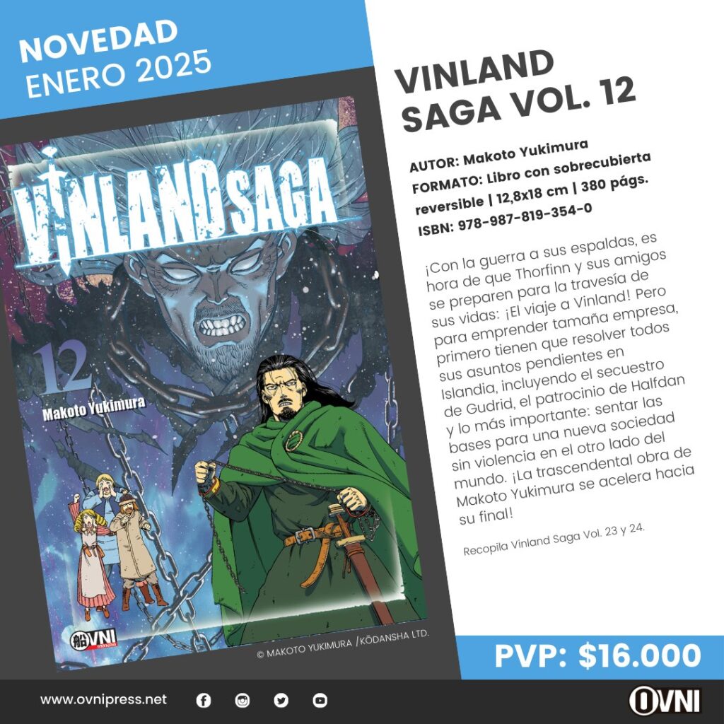 Anuncio Vinland Saga Vol. 12