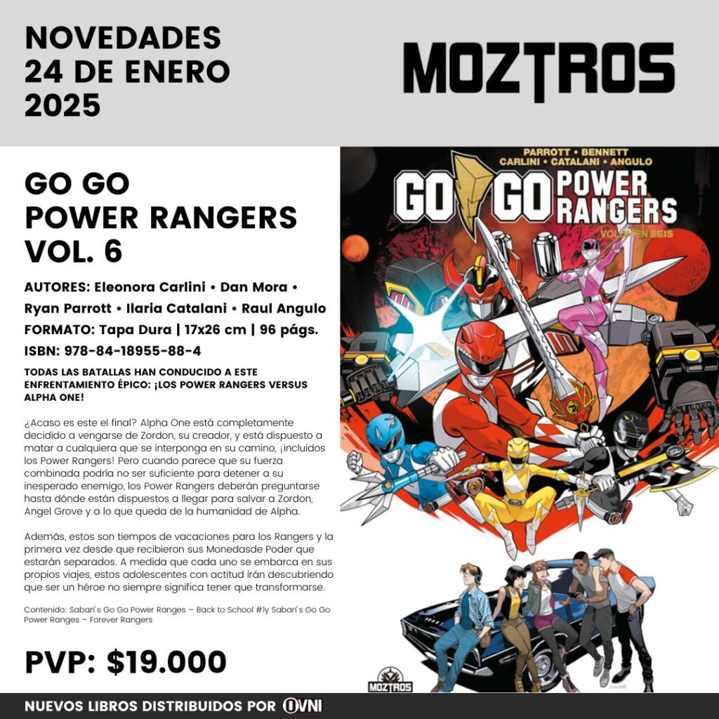 Lanzamiento Go Go Power Rangers Vol. 6